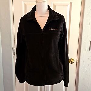 Columbia Black Fleece full zip jacket- size Small